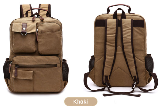 Mochila Universitaria Canvas 15 Pulgadas - Bolsa Laptop Resistente para Estudiantes - Image 19