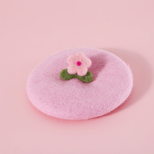 Sombrero Floral de Lana Cardada para Mascotas - Image 22