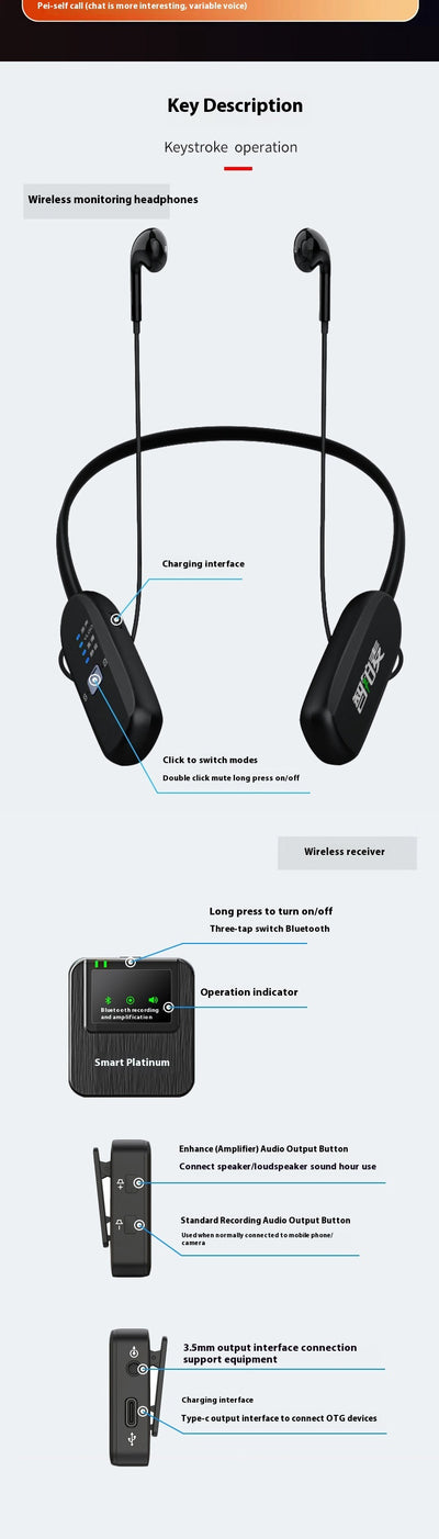 Tarjeta de Sonido Inalámbrica con Micrófono Integrado - Image 9