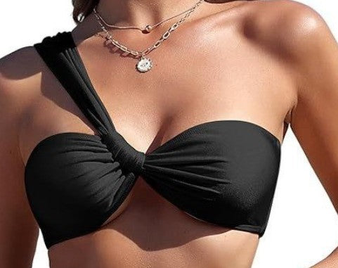 Traje de Baño Bikini Asimétrico con Corte Moderno para Mujer - Image 14