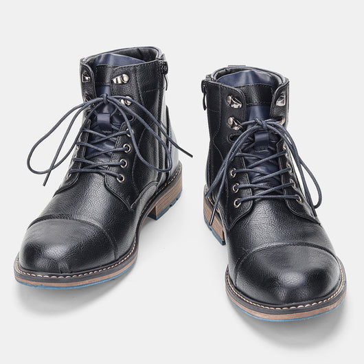 Botas de Cuero para Hombre Cálidas y Cómodas para Invierno - Image 8