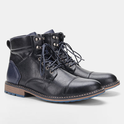 Botas de Cuero para Hombre Cálidas y Cómodas para Invierno - Image 11