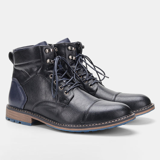 Botas de Cuero para Hombre Cálidas y Cómodas para Invierno - Image 11