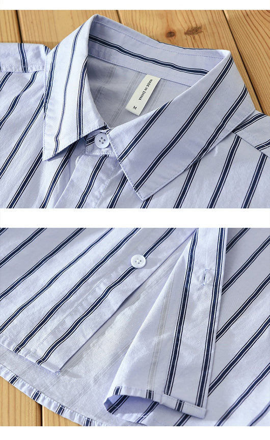 Camisa Casual de Cuadros con Cuello Cuadrado - Blusa Suelta de Algodón Puro - Image 19