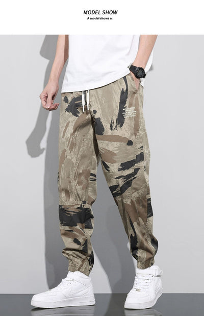 Pantalones Harem Camuflaje Versátiles para Trabajo y Casual - Image 10