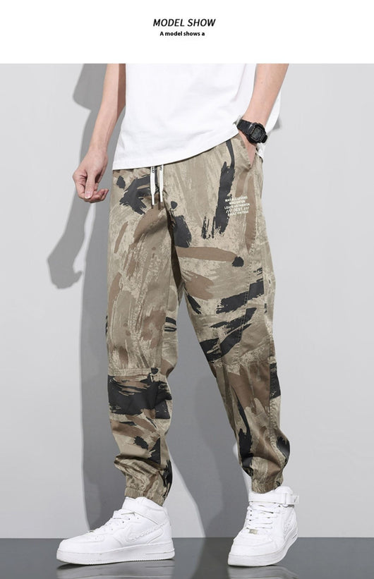 Pantalones Harem Camuflaje Versátiles para Trabajo y Casual - Image 10