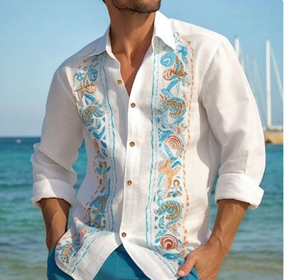 Camisa Casual de Playa para Hombre con Estampado Fashion - Image 55