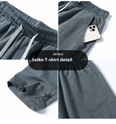 Conjunto de Shorts y Playera Casual Estilo Nacional en Algodón y Lino - Image 27