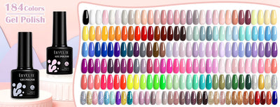 Set de Pegamento para Uñas con Brillo de Color Sólido - Image 103