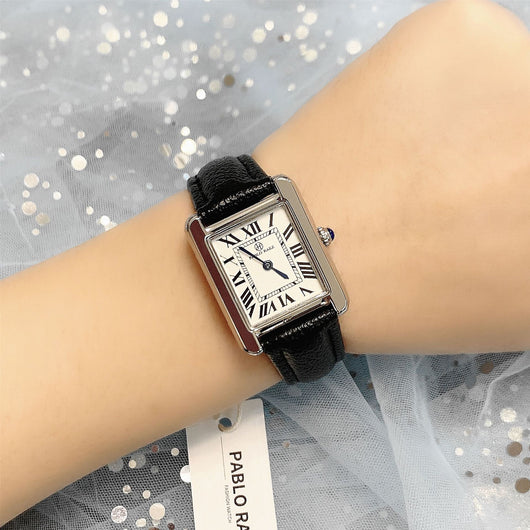 Reloj de Pulsera Mujer Cuadrado Esfera Romana Cuarzo - Image 41