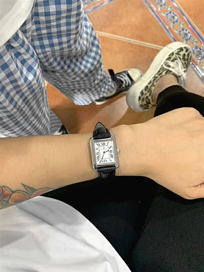 Reloj de Pulsera Mujer Cuadrado Esfera Romana Cuarzo - Image 43