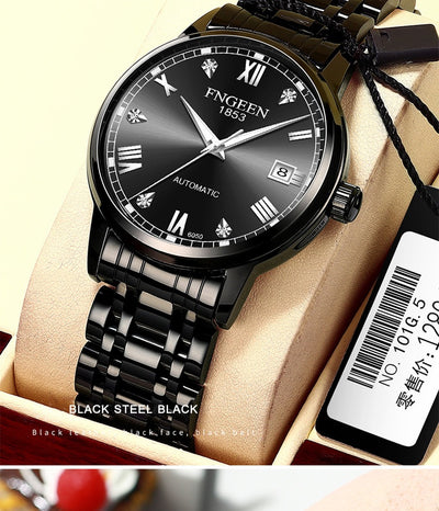 Reloj Automático de Acero Inoxidable Estilo Cinturón Ejecutivo Impermeable con Luminiscencia - Image 61