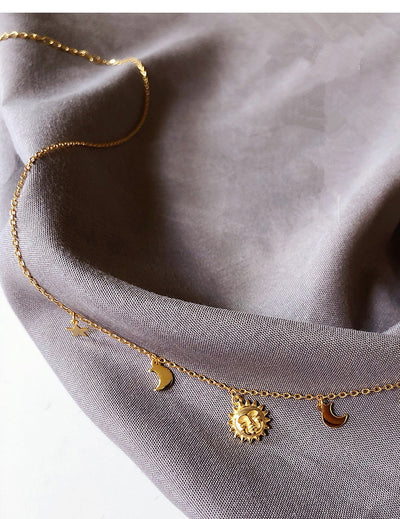 Collar Celestial Sol, Estrella y Luna - Image 7