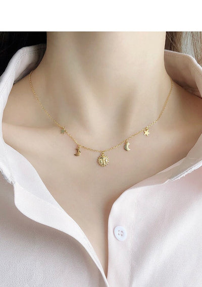Collar Celestial Sol, Estrella y Luna - Image 8