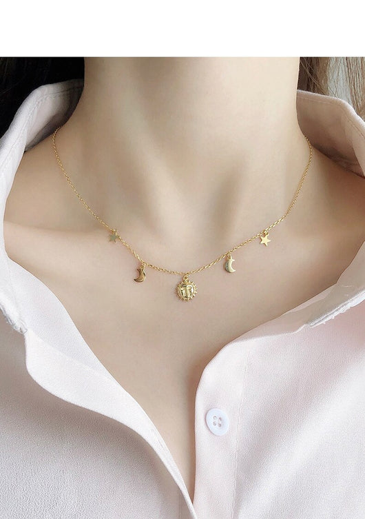 Collar Celestial Sol, Estrella y Luna - Image 8
