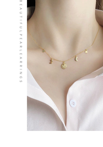 Collar Celestial Sol, Estrella y Luna - Image 10