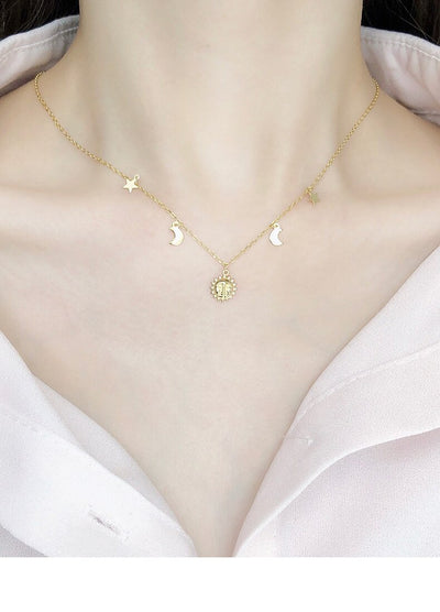 Collar Celestial Sol, Estrella y Luna - Image 13