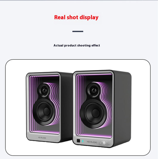 Parlante Monitor Bluetooth HiFi con Luz LED para Computadora y TV - Image 19