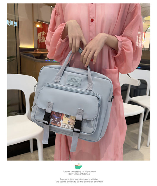 Mochila Tote Ligera Estilo Cute para Adolescentes y Estudiantes Universitarios - Image 68