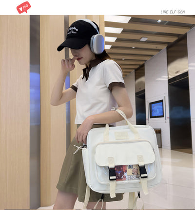 Mochila Tote Ligera Estilo Cute para Adolescentes y Estudiantes Universitarios - Image 79