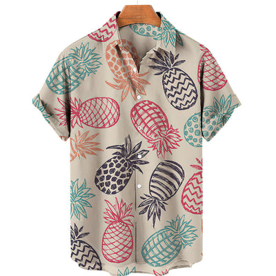 Camisa Hawaiana Estampado Frutas para Hombre - Image 14