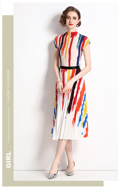 Conjunto Peplum Antienvejecimiento: Top Holgado y Falda Plisada Reductora - Image 11