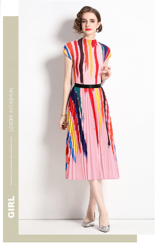 Conjunto Peplum Antienvejecimiento: Top Holgado y Falda Plisada Reductora - Image 15