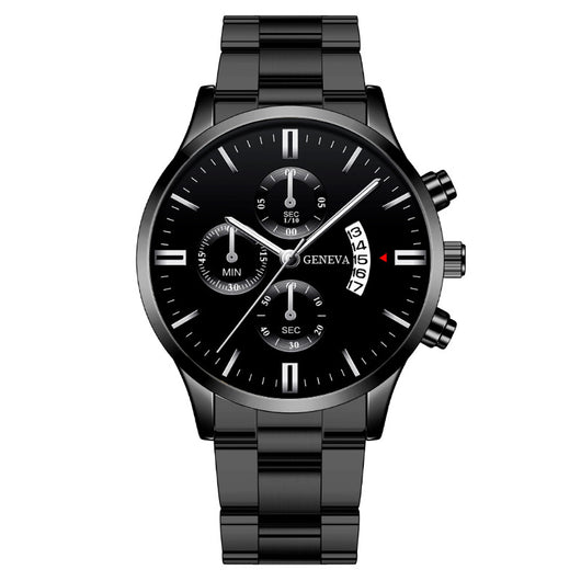 Reloj de Negocios para Hombre con Correa de Acero y Tres Esferas - Image 31