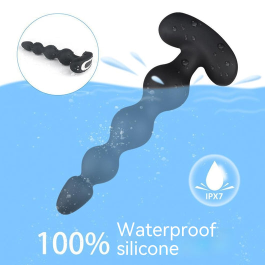 Vibrador Anal con Control Remoto y Cuentas de Estimulación - Image 16