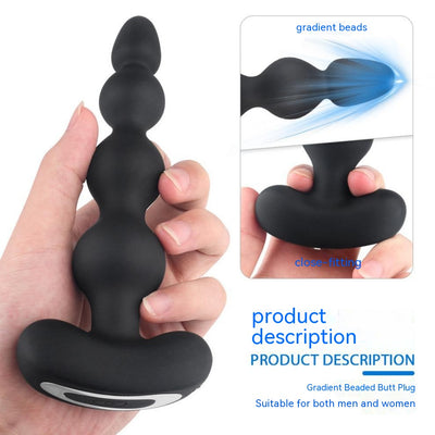 Vibrador Anal con Control Remoto y Cuentas de Estimulación - Image 19