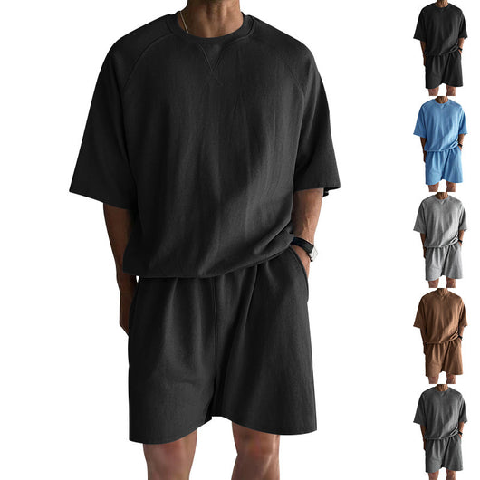 Conjunto Deportivo Hombre Shorts y Playera Terry Cuello Redondo - Image 22