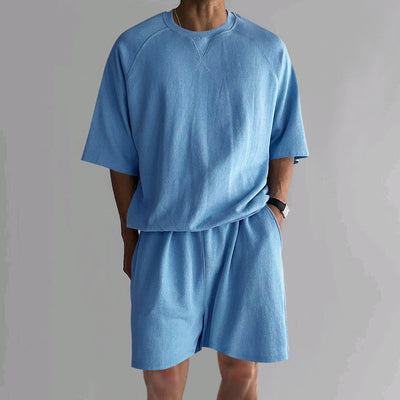 Conjunto Deportivo Hombre Shorts y Playera Terry Cuello Redondo - Image 26