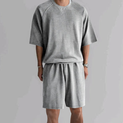 Conjunto Deportivo Hombre Shorts y Playera Terry Cuello Redondo - Image 33