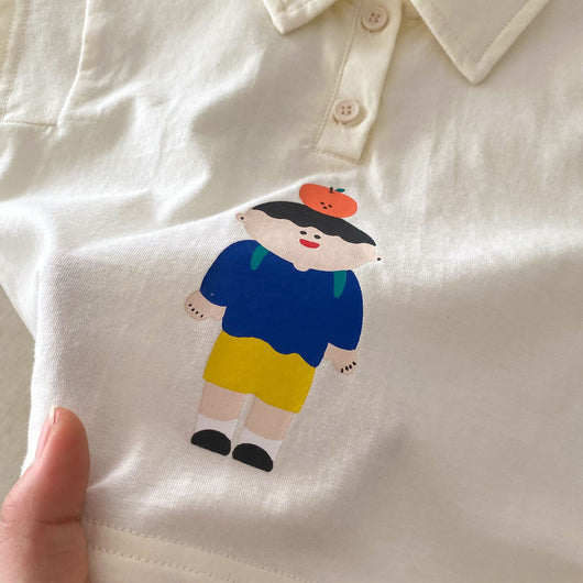 Playera Infantil Estilo Oeste con Rayas y Manga Corta - Image 29