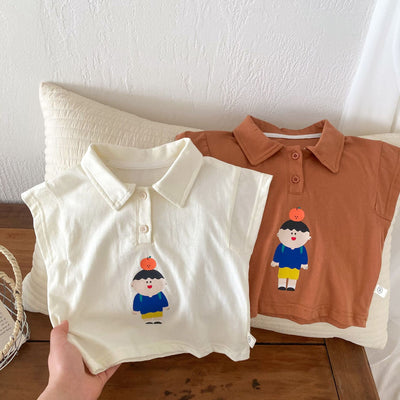 Playera Infantil Estilo Oeste con Rayas y Manga Corta - Image 31