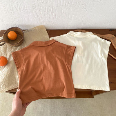 Playera Infantil Estilo Oeste con Rayas y Manga Corta - Image 39