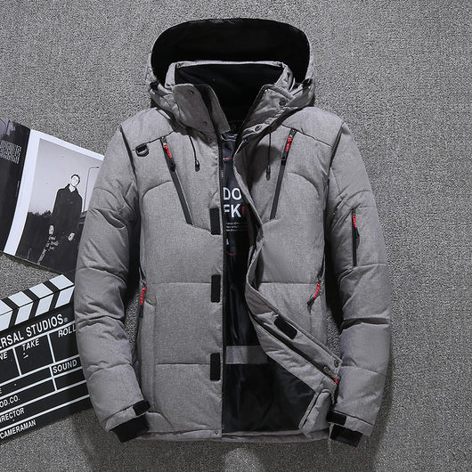 Chaqueta de Invierno para Hombre con Capucha, Plumón de Pato y Múltiples Bolsillos - Image 20