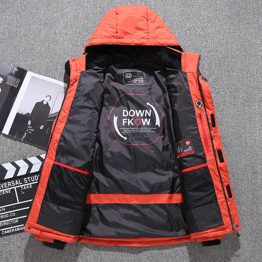 Chaqueta de Invierno para Hombre con Capucha, Plumón de Pato y Múltiples Bolsillos - Image 22