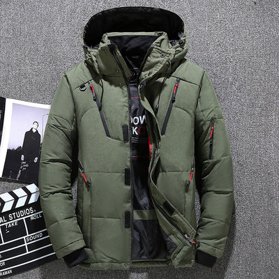 Chaqueta de Invierno para Hombre con Capucha, Plumón de Pato y Múltiples Bolsillos - Image 25
