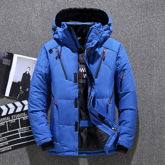 Chaqueta de Invierno para Hombre con Capucha, Plumón de Pato y Múltiples Bolsillos - Image 26
