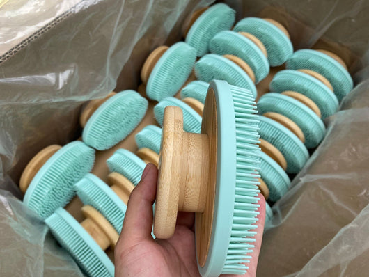 Cepillo de Masaje Silicona para Baño con Cerdas Largas - Image 38