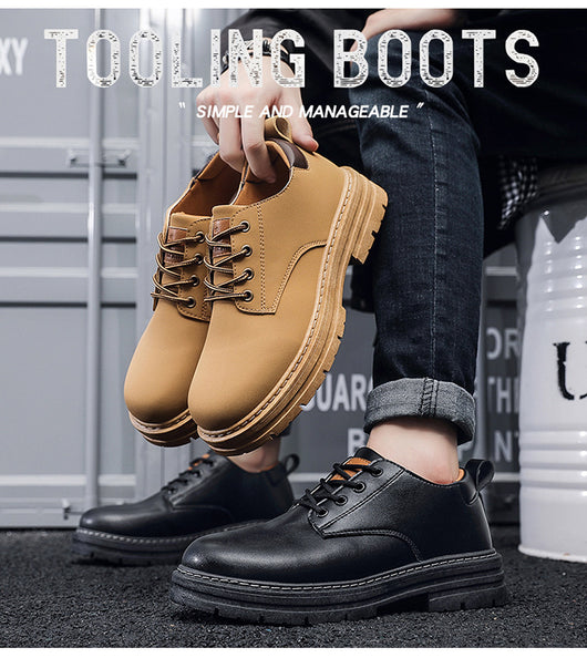 Botas Martin de Cuero Transpirable con Plataforma para Hombre - Estilo Casual - Image 8