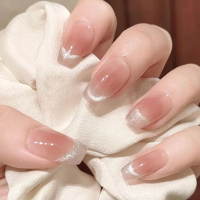 Uñas Postizas Cat Eye Rubor - Parches de Manicura Lista para Usar - Image 115