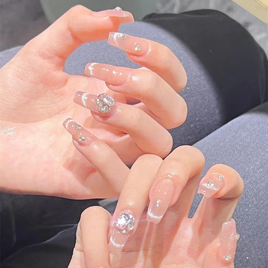 Uñas Postizas Cat Eye Rubor - Parches de Manicura Lista para Usar - Image 123