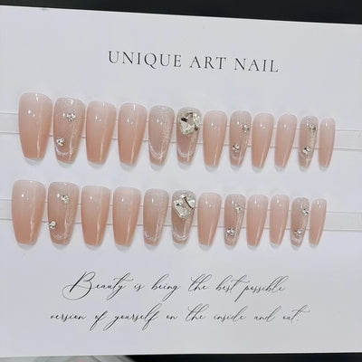 Uñas Postizas Cat Eye Rubor - Parches de Manicura Lista para Usar - Image 130