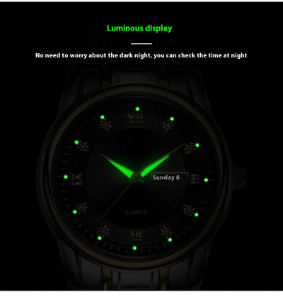 Reloj de Acero Ultrafino con Doble Calendario, Luminoso e Impermeable - Image 18