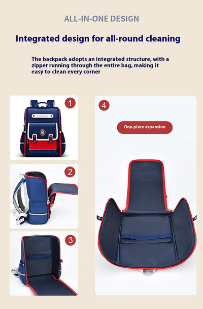 Mochila Escolar Sesame Baby Estilo Británico Grados 1-6 Ligera Niños y Niñas - Image 37