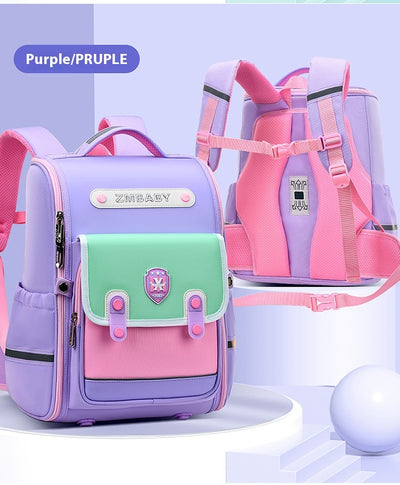 Mochila Escolar Sesame Baby Estilo Británico Grados 1-6 Ligera Niños y Niñas - Image 42