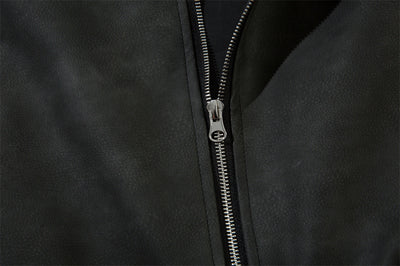 Chaqueta de Cuero PU Suelta con Bordado de Estrella Cruzada - Image 34