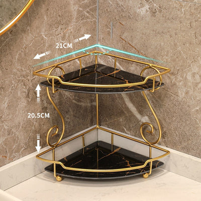 Repisa Triangular de Lujo para Baño - Organizador de Vanidad - Image 18